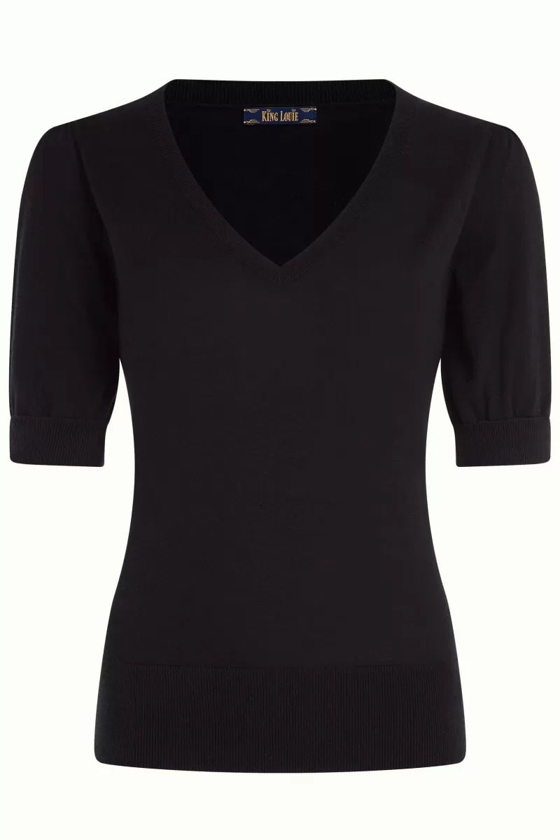 agnes_v_puff_top_cottonclub_3.webp Vrouw King Louie Tops & Shirts-Agnes V Puff Top Cottonclub