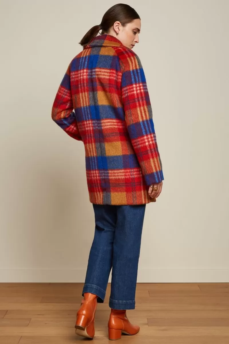 amelie_coat_hutton_check_2.webp Vrouw King Louie Jassen & Blazers-Amelie Coat Hutton Check