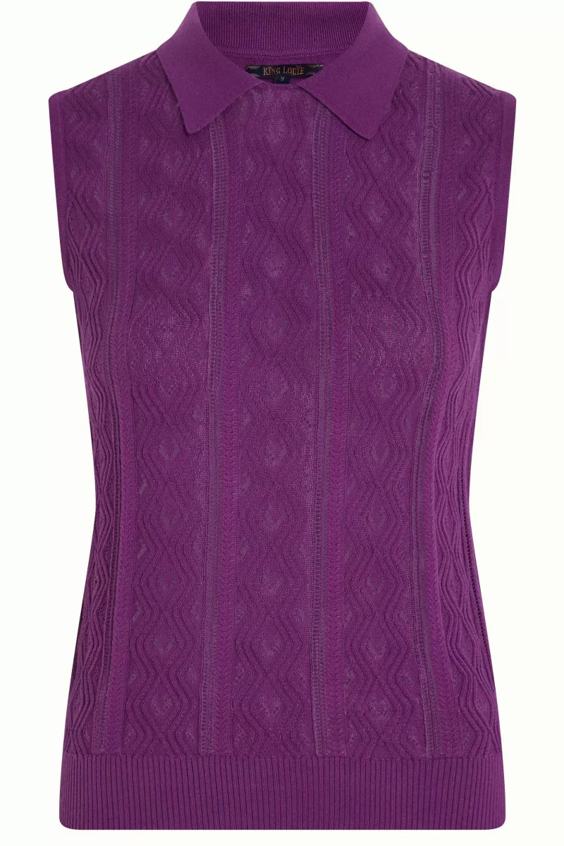 collar_top_herrero_3.webp Vrouw King Louie Tops & Shirts-Collar Top Herrero