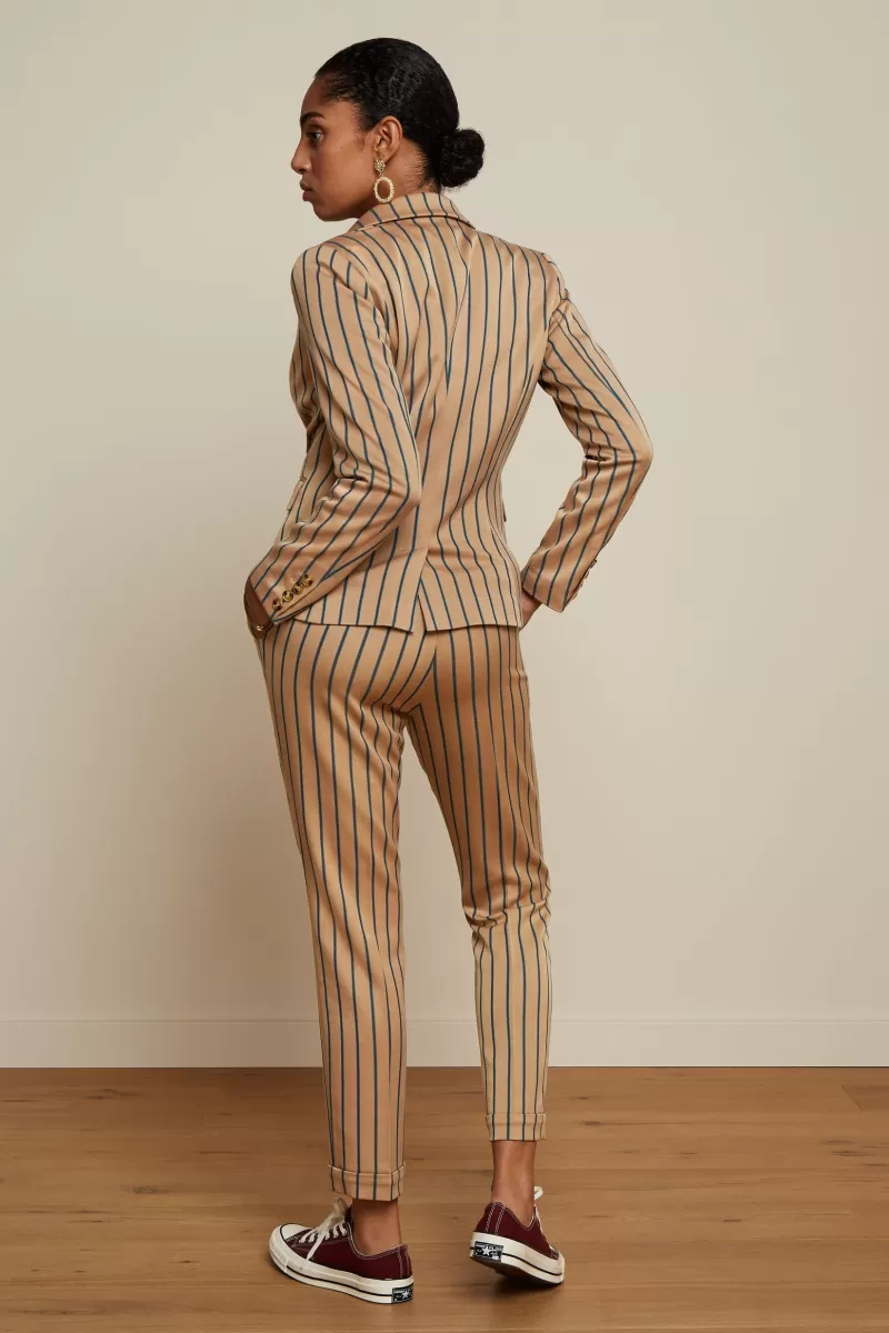 daisy_blazer_cubano_stripe_2.webp Vrouw King Louie Jassen & Blazers-Daisy Blazer Cubano Stripe