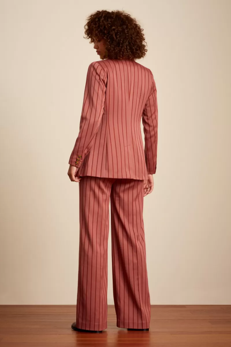 dinah_blazer_cubano_stripe_3.webp Vrouw King Louie Jassen & Blazers-Dinah Blazer Cubano Stripe