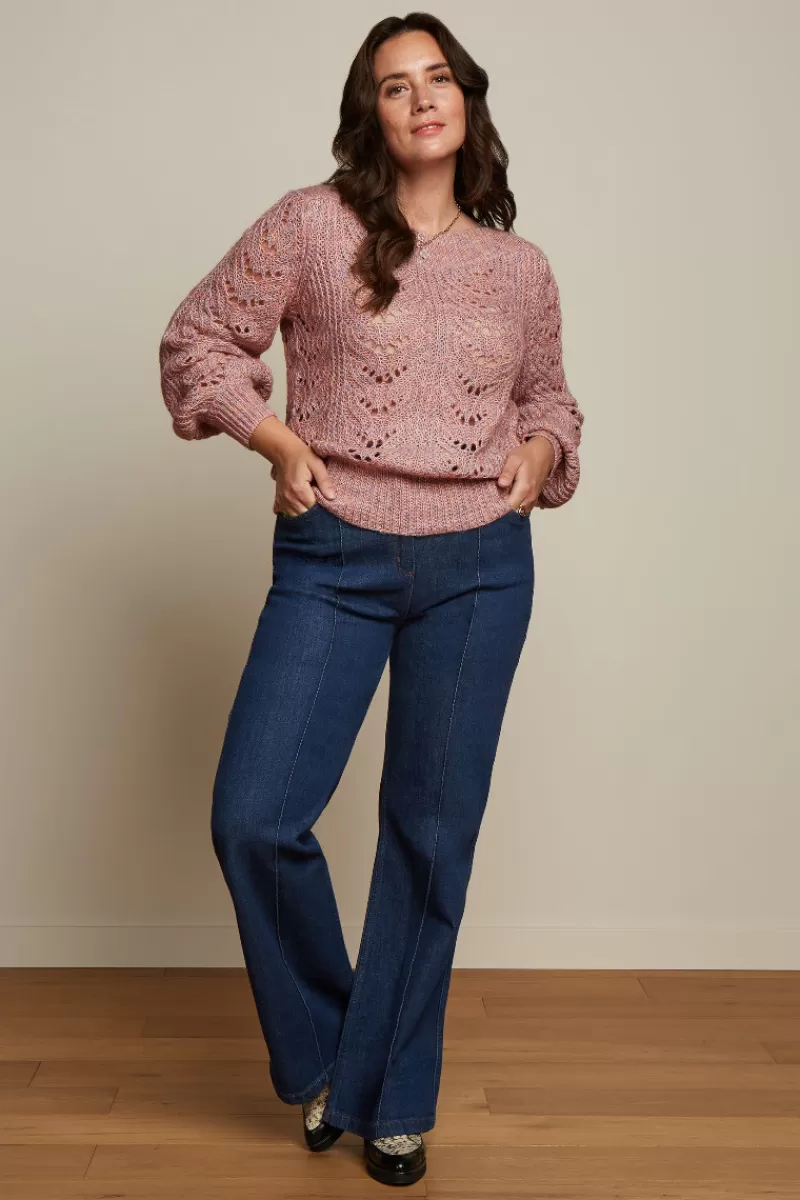 ella_pintuck_pants_golden_denim_2.webp Vrouw King Louie Broeken-Ella Pintuck Pants Golden Denim