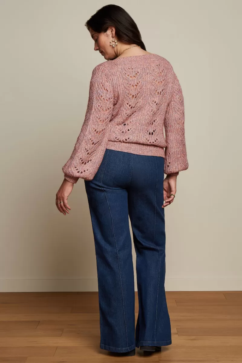 ella_pintuck_pants_golden_denim_4.webp Vrouw King Louie Broeken-Ella Pintuck Pants Golden Denim