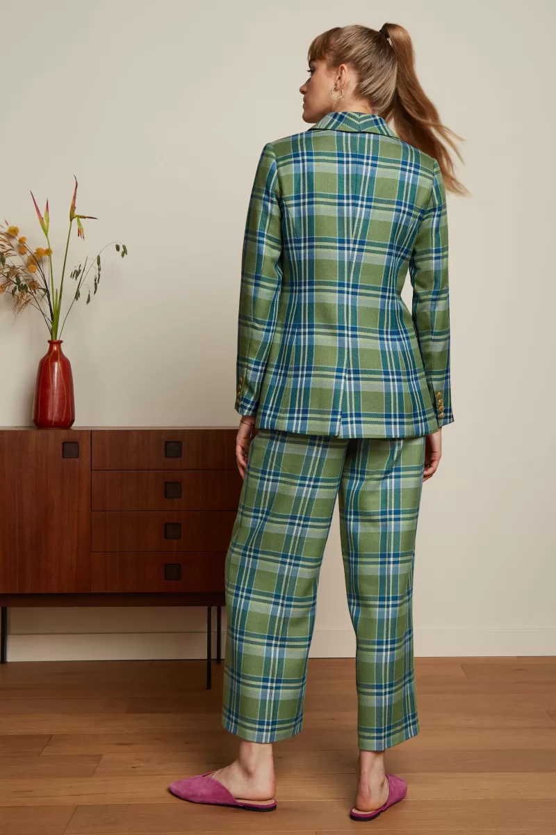 frederica_pants_nomad_check_2.webp Vrouw King Louie Broeken-Frederica Pants Nomad Check