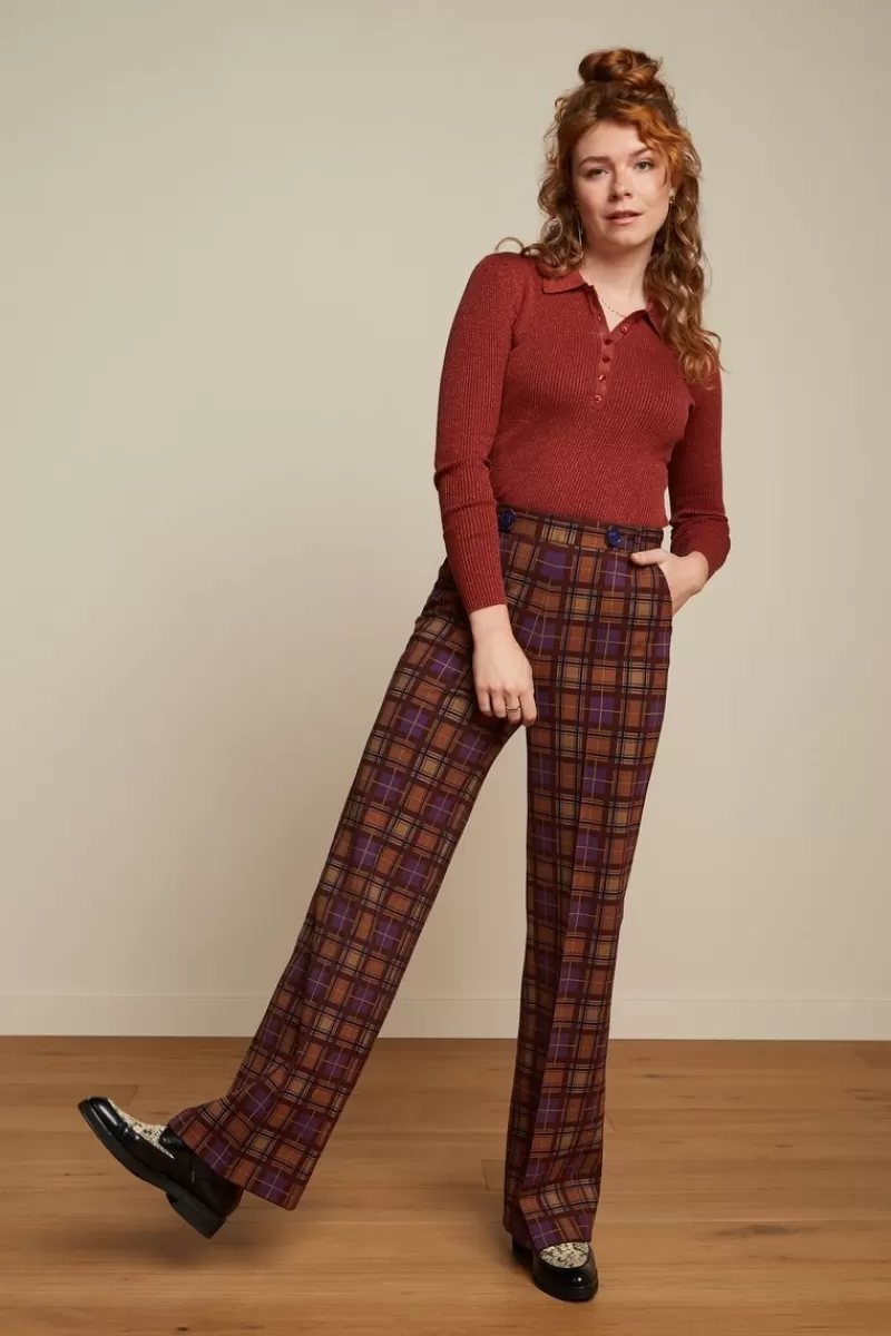 garbo_pintuck_pants_ny_check_1.webp Vrouw King Louie Broeken-Garbo Pintuck Pants Ny Check