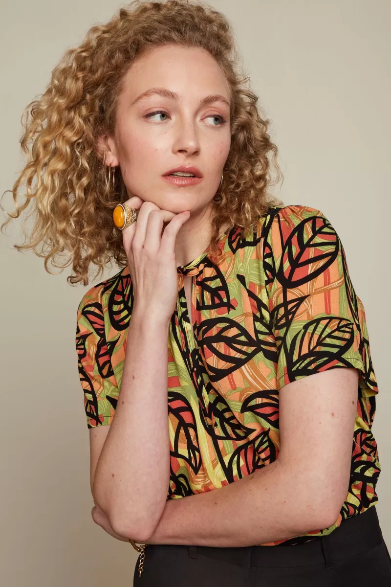 izzy_top_parra_3.webp Vrouw King Louie Blouses-Izzy Top Parra
