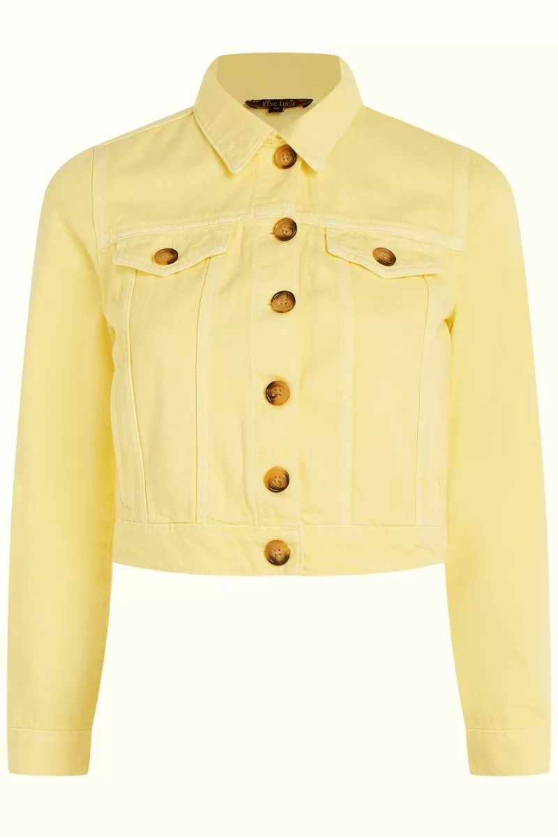 janey_cropped_jacket_garment_dye_2.webp Vrouw King Louie Jassen & Blazers-Janey Cropped Jacket Garment Dye