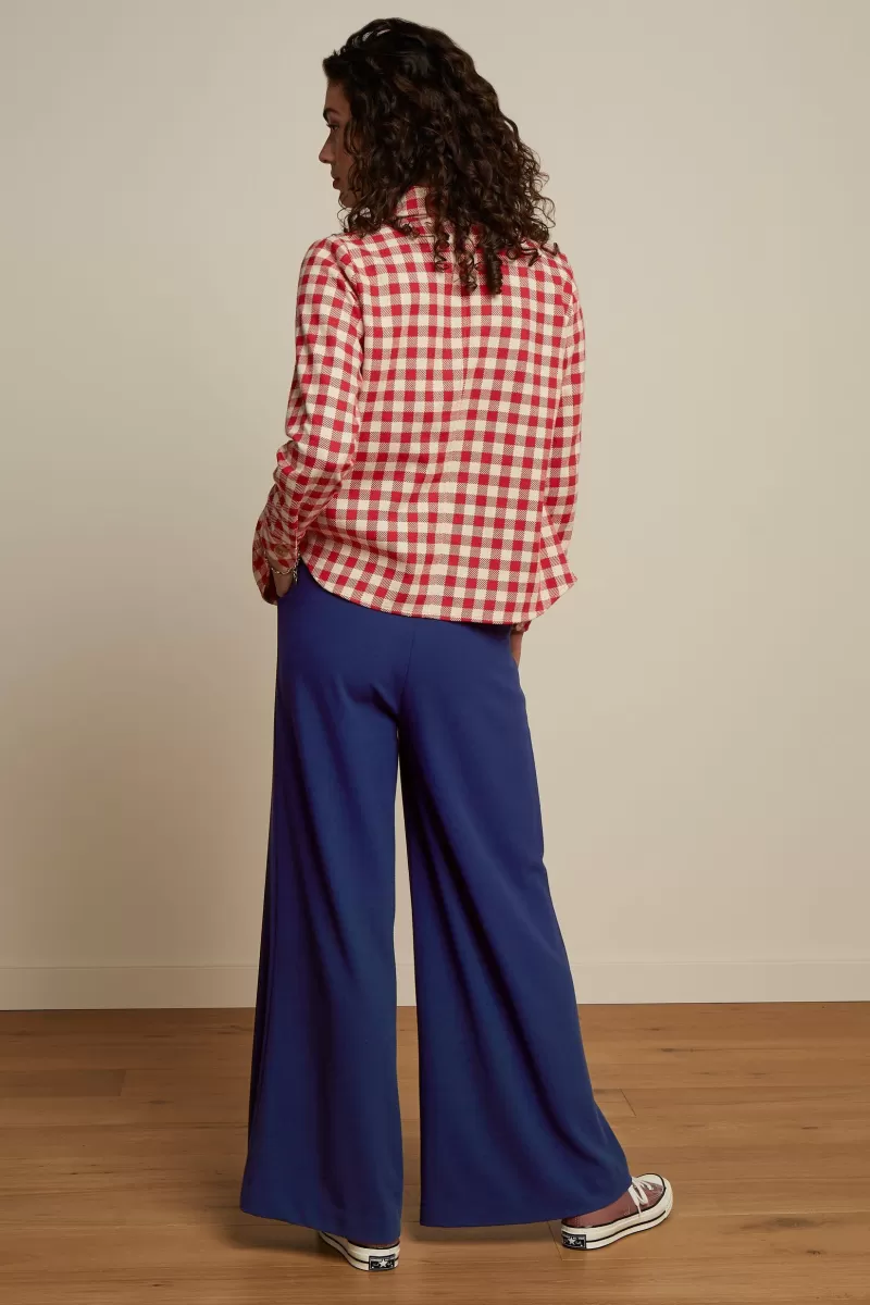 janice_jacket_nimes_check_2.webp Vrouw King Louie Jassen & Blazers-Janice Jacket Nimes Check