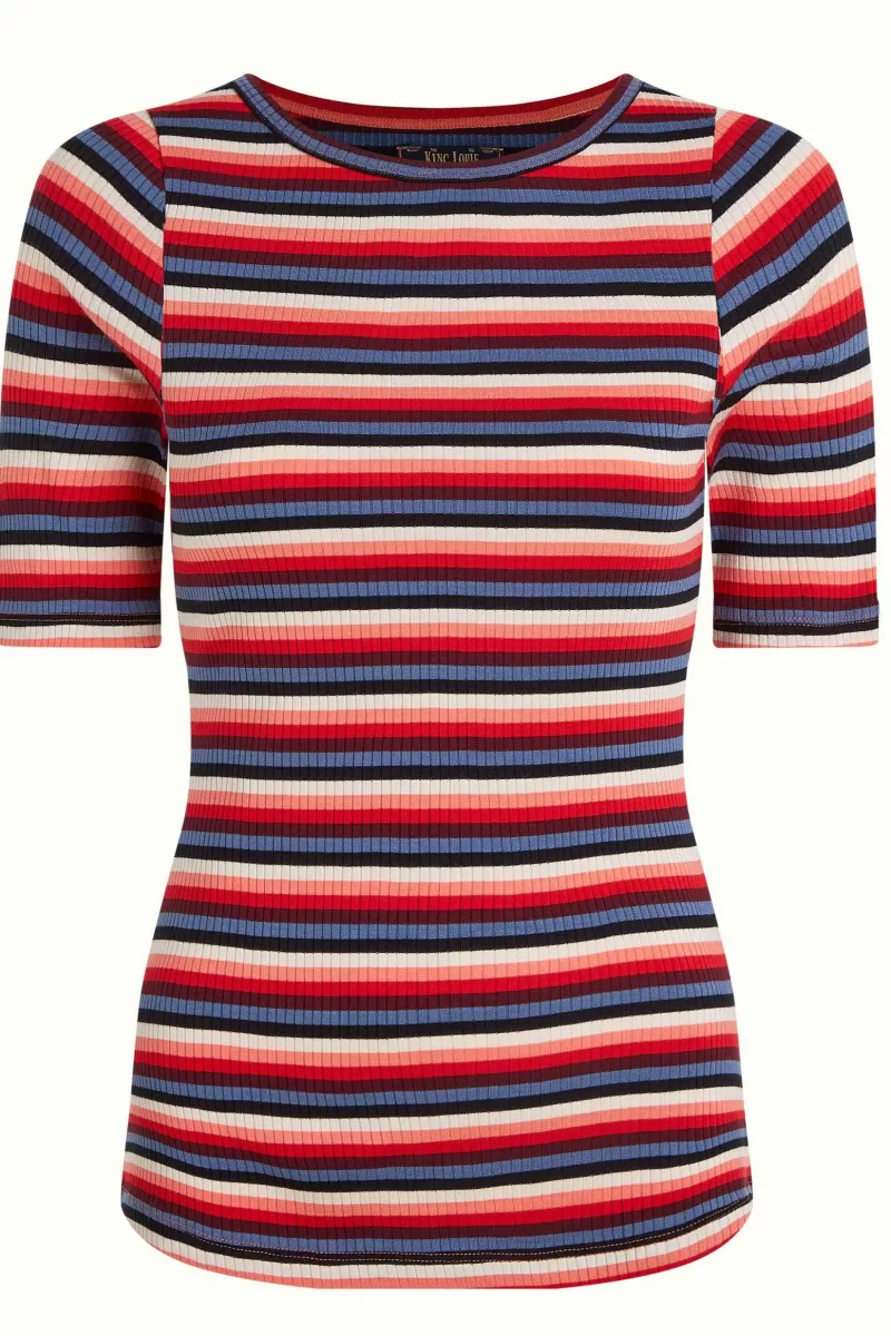 lily_top_ocra_stripe_3.webp Vrouw King Louie Tops & Shirts-Lily Top Ocra Stripe