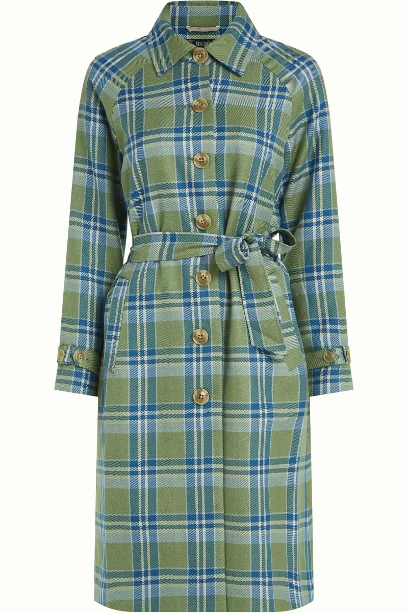 lizzie_coat_nomad_check_3.webp Vrouw King Louie Jassen & Blazers-Lizzie Coat Nomad Check