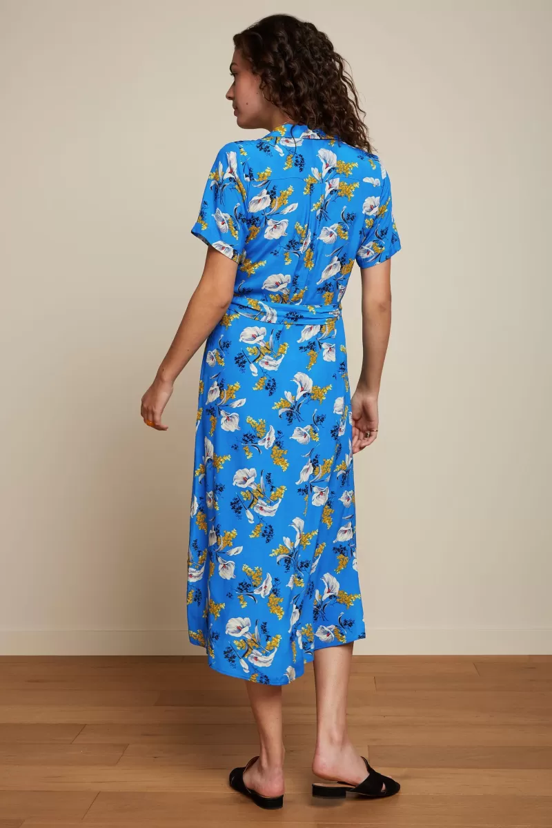 olive_midi_dress_cubanelle_2.webp Vrouw King Louie Jurken-Olive Midi Dress Cubanelle