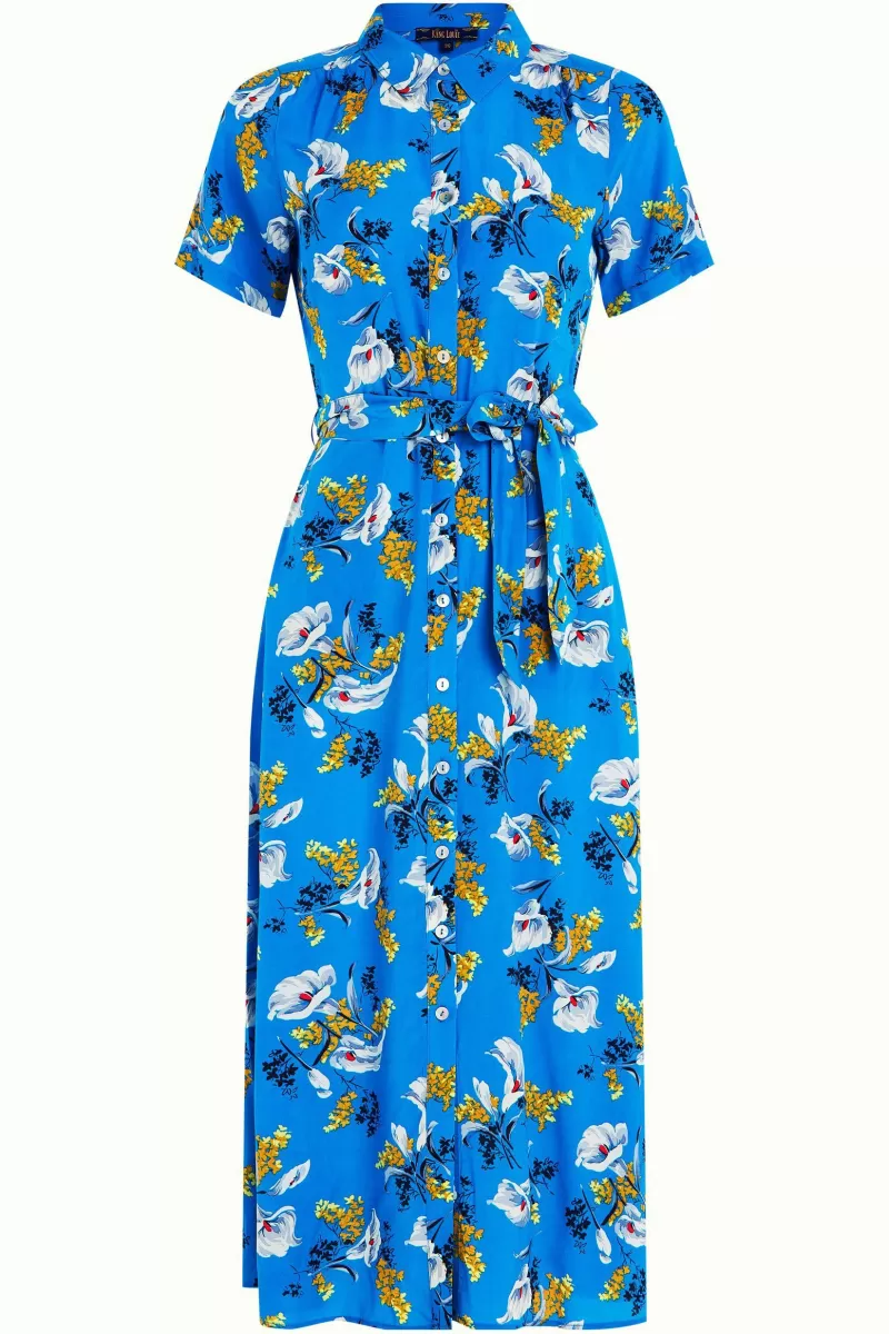 olive_midi_dress_cubanelle_3.webp Vrouw King Louie Jurken-Olive Midi Dress Cubanelle