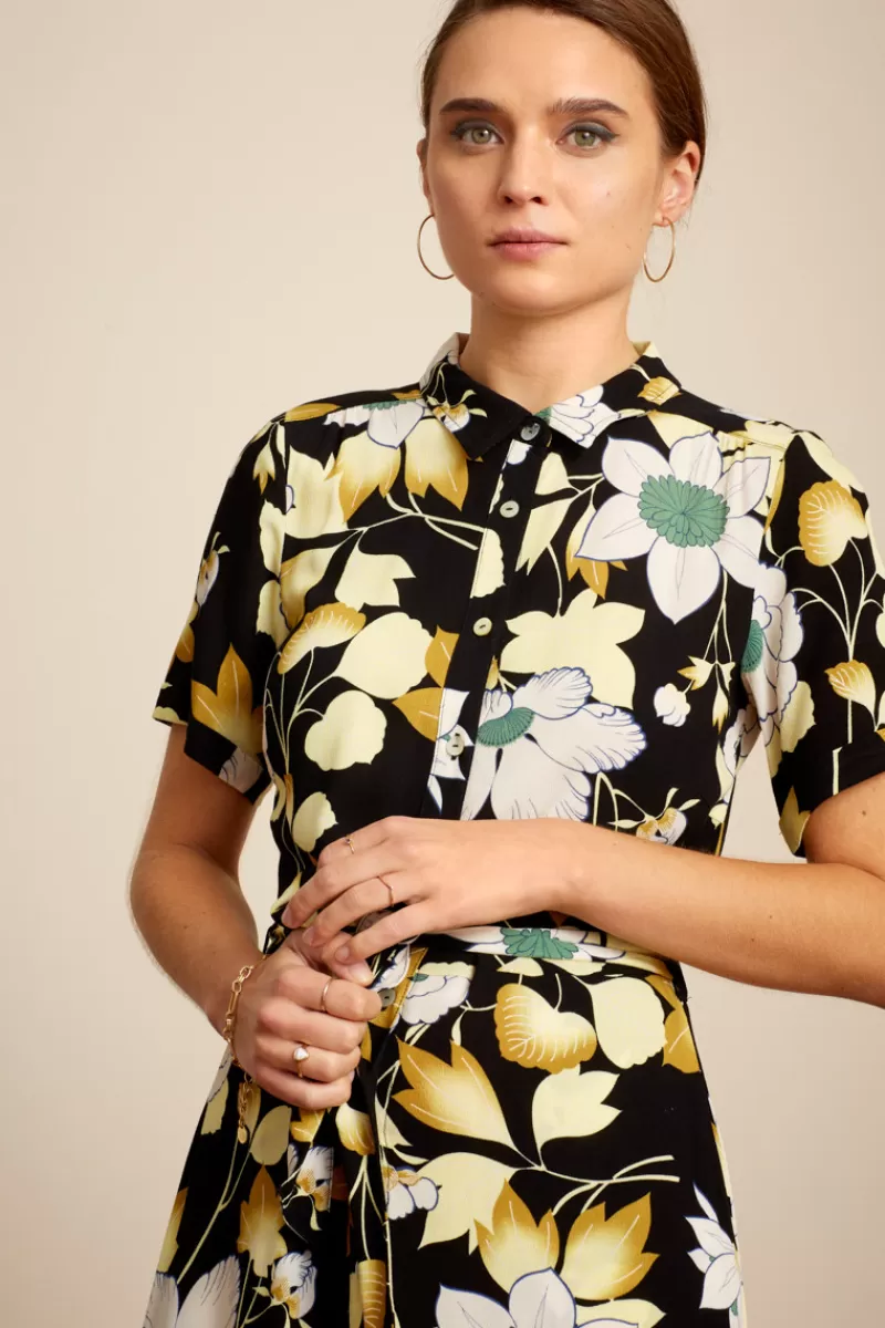 olive_midi_dress_la_boca_2.webp Vrouw King Louie Jurken-Olive Midi Dress La Boca