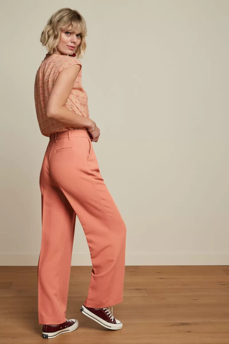 shirley_top_sapeuse_check_2.webp Vrouw King Louie Tops & Shirts-Shirley Top Sapeuse Check