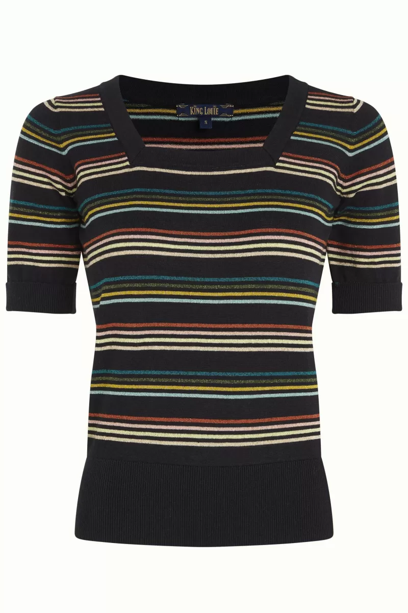 square_top_riera_stripe_2.webp Vrouw King Louie Tops & Shirts-Square Top Riera Stripe