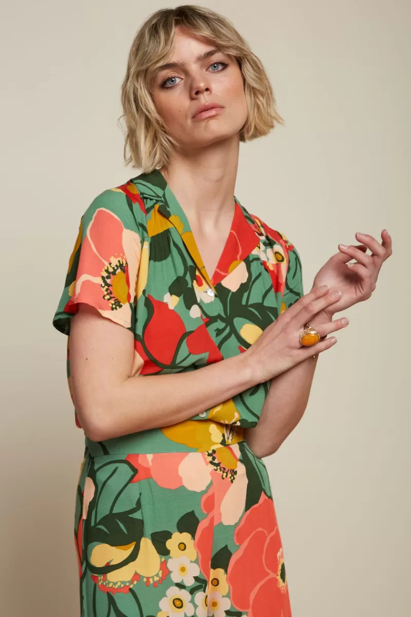 tex_blouse_la_monia_0.webp Vrouw King Louie Blouses-Tex Blouse La Monia