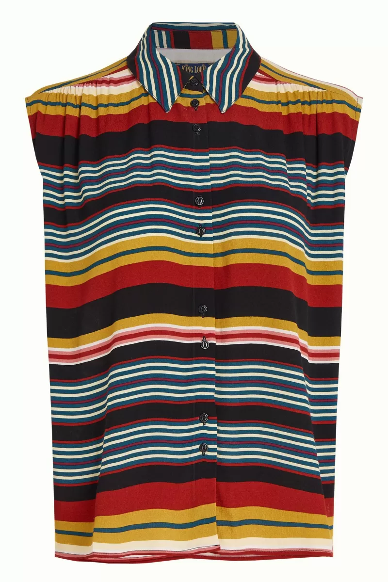 viv_blouse_maxim_stripe_6.webp Vrouw King Louie Blouses-Viv Blouse Maxim Stripe