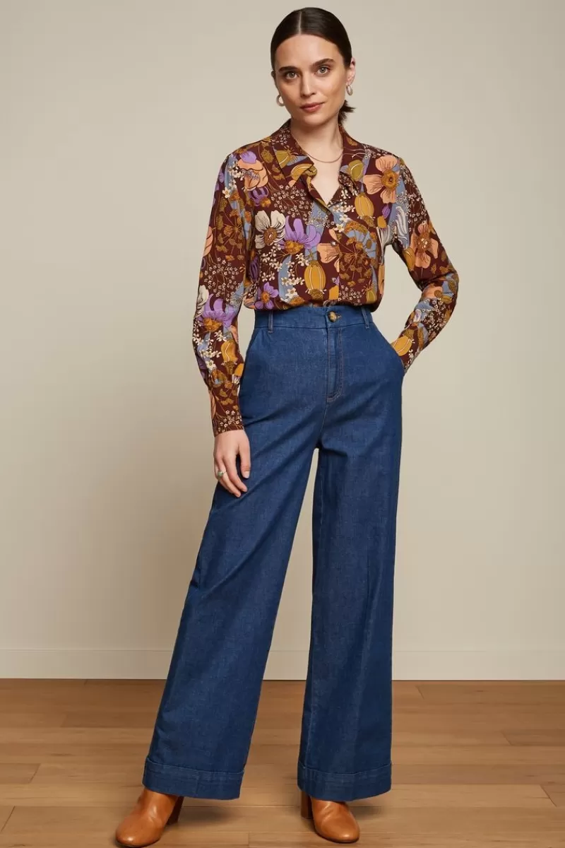 winona_blouse_nifty_3.webp Vrouw King Louie Blouses-Winona Blouse Nifty